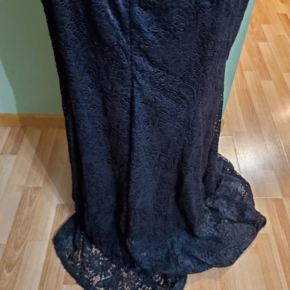 Miusol black with lace overlay dress 3x - Picture 6 of 9